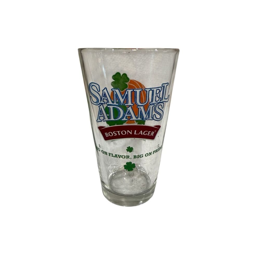 Samuel Adams Boston Lager Perfect Pint 3 Leaf Clover Beer Glass
